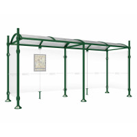 PROCITY Wartehalle PROVINCE, 2 Seitenverkleidungen, L 5000 mm.