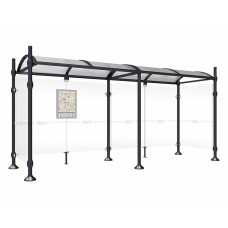 PROCITY Wartehalle PROVINCE, 2 Seitenverkleidungen, L 5000 mm.