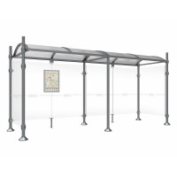 Procity Wartehalle Province, 2 Seitenverkleidungen, L 5000 mm.
