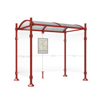 PROcity Wartehalle Province, 2 Seitenverkleidungen, L 2500 mm.