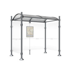 Procity Waiting Hall Province, 2 Side Panels, L 2500 mm.