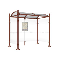 PROcity Wartehalle Province, 2 Seitenverkleidungen, L 2500 mm.