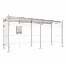 PROCITY Wartehalle PROVINCE, 2 Seitenverkleidungen, L 5000 mm.
