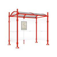 PROcity Wartehalle Province, 2 Seitenverkleidungen, L 2500 mm.
