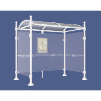 PROcity Wartehalle Province, 2 Seitenverkleidungen, L 2500 mm.