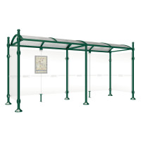 PROCITY Wartehalle PROVINCE, 2 Seitenverkleidungen, L 5000 mm.