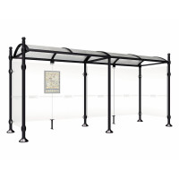 Procity Wartehalle Province, 2 Seitenverkleidungen, L 5000 mm.