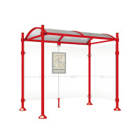 PROCITY Wartehalle Province, 1 Seitenverkleidung, L 2500 mm.