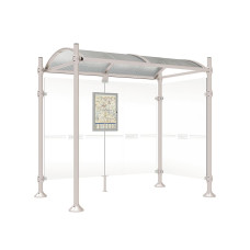 Procity Wartehalle Province, 1 Seitenverkleidung, L 2500 mm.