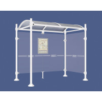 PROCITY Wartehalle Province, 1 Seitenverkleidung, L 2500 mm.