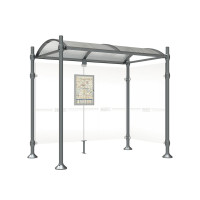 PROCITY Wartehalle Province, 1 Seitenverkleidung, L 2500 mm.