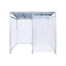 Procity Smoking Shelter Eco, Depth 1861 mm, Length 2459 mm.