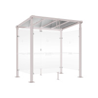 Procity Smoking Shelter Milano, Depth 1560 mm, Length 2520 mm.
