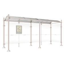PROCITY Wartehalle Province, 1 Seitenverkleidung, L 5000 mm.