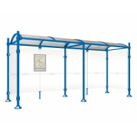 PROCITY Wartehalle PROVINCE, 2 Seitenverkleidungen, L 5000 mm.