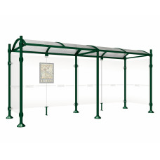 PROCITY Wartehalle PROVINCE, 2 Seitenverkleidungen, L 5000 mm.