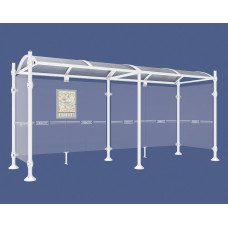 PROCITY Wartehalle PROVINCE, 2 Seitenverkleidungen, L 5000 mm.
