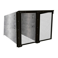 Bicycle Box ProCity Berlin, Attachment Unit 2 Places, Coated Doors, Frame Deep Black, L 1820 mm