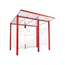 Procity Smoking Shelter Modulo - with Front Panel, Depth 1990 mm, Length 2510 mm.