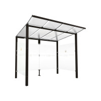 Procity Smoking Shelter Modulo, without Front Panel, Depth 1990 mm, Length 2510 mm