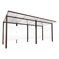 Procity Smoking Shelter Modulo, Without Front Cover, Depth 1990 mm, L 5020 mm.