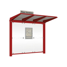 PROCITY WarteHalle Venedig, ohne Seitenverkleidungen, LED, L 2620 mm.