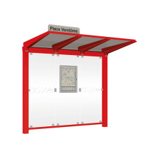 PROCITY WarteHalle Venedig, ohne Seitenverkleidungen, LED, L 2620 mm.