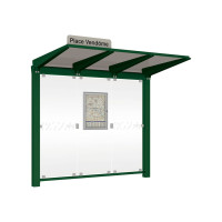 PROCITY Wartehalle Venedig, ohne Seitenverkleidungen, L 2620 mm.