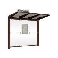 PROCITY Wartehalle Venedig, ohne Seitenverkleidungen, L 2620 mm.