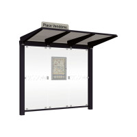 PROCITY Wartehalle Venedig, ohne Seitenverkleidungen, L 2620 mm.