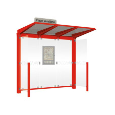 PROcity Wartehalle Venedig, 2 Seitenverkleidungen, L 2620 mm.