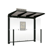 PROcity Wartehalle Venedig, 2 Seitenverkleidungen, L 2620 mm.