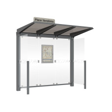 PROcity Wartehalle Venedig, 2 Seitenverkleidungen, L 2620 mm.