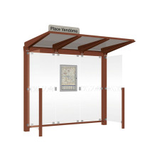 PROcity Wartehalle Venedig, 2 Seitenverkleidungen, L 2620 mm.