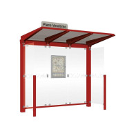 Procity Waiting Area Venice, with Side Panels, LED, L 2620 mm.