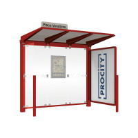 PROCITY WarteHalle Venedig, 1 Schaukasten 2000 mit 1 Seitenverkleidung, L 2620 mm.