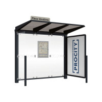 PROCITY WarteHalle Venedig, 1 Schaukasten 2000 mit 1 Seitenverkleidung, L 2620 mm.