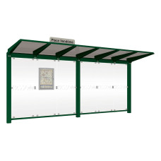 PROCITY Wartehalle Venedig, ohne Seitenverkleidungen, L 5240 mm.
