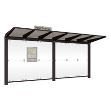 PROCITY Wartehalle Venedig, ohne Seitenverkleidungen, L 5240 mm.