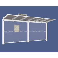 PROCITY Wartehalle Venedig, ohne Seitenverkleidungen, L 5240 mm.