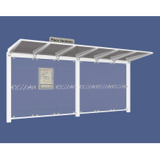 PROCITY Wartehalle Venedig, ohne Seitenverkleidungen, L 5240 mm.