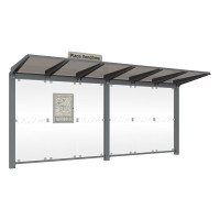 PROCITY Wartehalle Venedig, ohne Seitenverkleidungen, L 5240 mm.