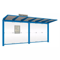 PROCITY Wartehalle Venedig, ohne Seitenverkleidungen, LED, L 5240 mm.