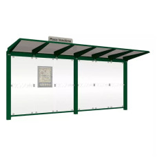 PROCITY Wartehalle Venedig, ohne Seitenverkleidungen, LED, L 5240 mm.