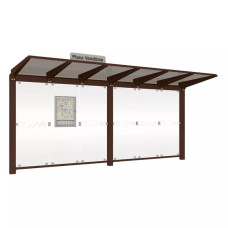 PROCITY Wartehalle Venedig, ohne Seitenverkleidungen, LED, L 5240 mm.