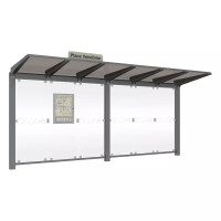 PROCITY Wartehalle Venedig, ohne Seitenverkleidungen, LED, L 5240 mm.