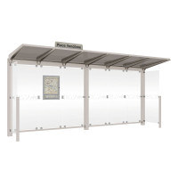Procity Wartehalle Venedig, mit Seitenverkleidungen, LED, L 5240 mm.