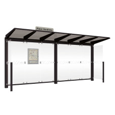 PROCITY Wartehalle Venedig, 2 Seitenverkleidungen, L 5240 mm.