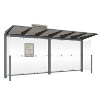 PROCITY Wartehalle Venedig, 2 Seitenverkleidungen, L 5240 mm.