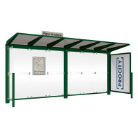 Procity Wartehalle Venedig, 1 Schaukasten 2000 with 1 Seitenverkleidung, L 5240 mm